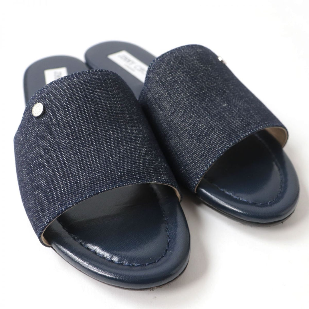 JIMMY CHOO Sandals DENIM (denim) Indigo blue 37.5