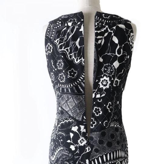 LEONARD ensemble cotton Black x white 40