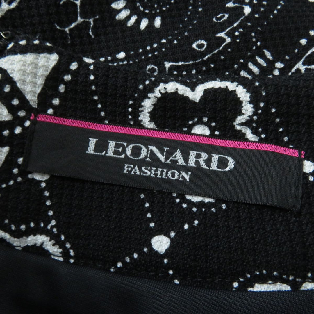 LEONARD ensemble cotton Black x white 40
