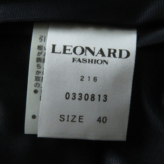 LEONARD ensemble cotton Black x white 40