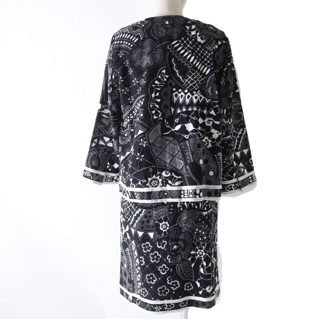 LEONARD ensemble cotton Black x white 40
