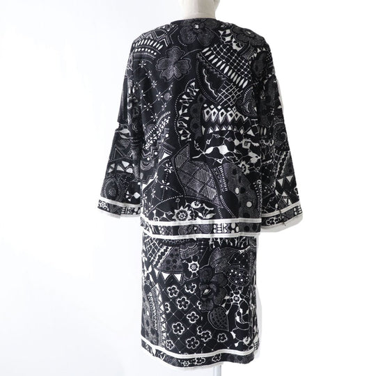 LEONARD ensemble cotton Black x white 40