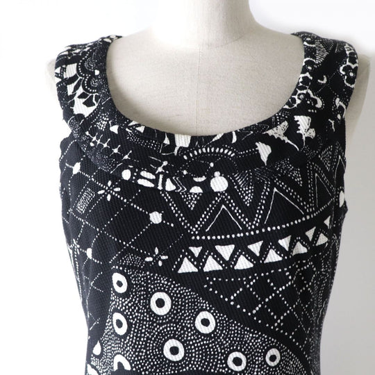 LEONARD ensemble cotton Black x white 40