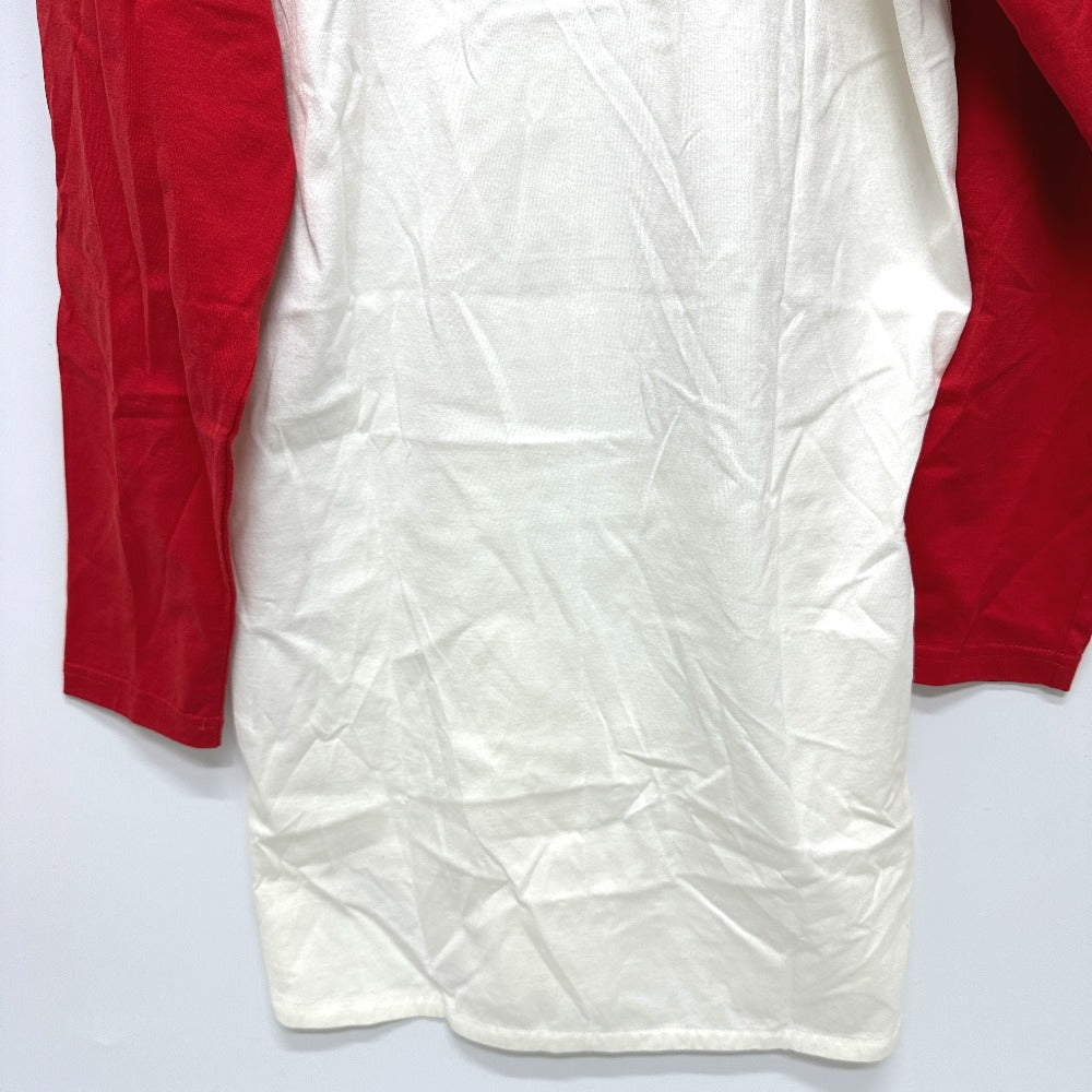 GIVENCHY Long sleeve shirt 17W7269651 cotton Red x white Print embroidery Oversize unisex(Unisex) XXS Used Authentic