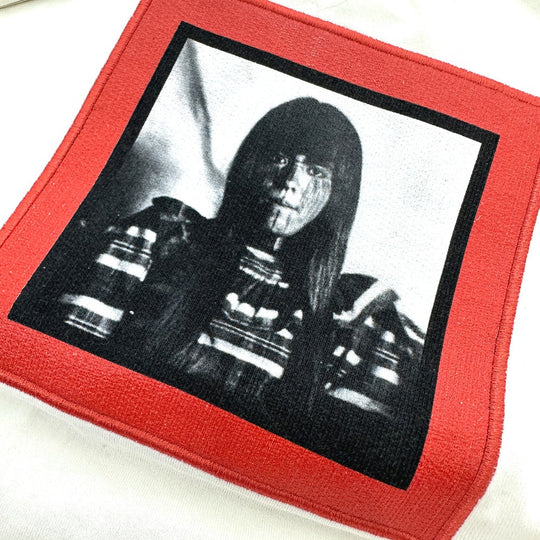 GIVENCHY Long sleeve shirt 17W7269651 cotton Red x white Print embroidery Oversize unisex(Unisex) XXS Used Authentic