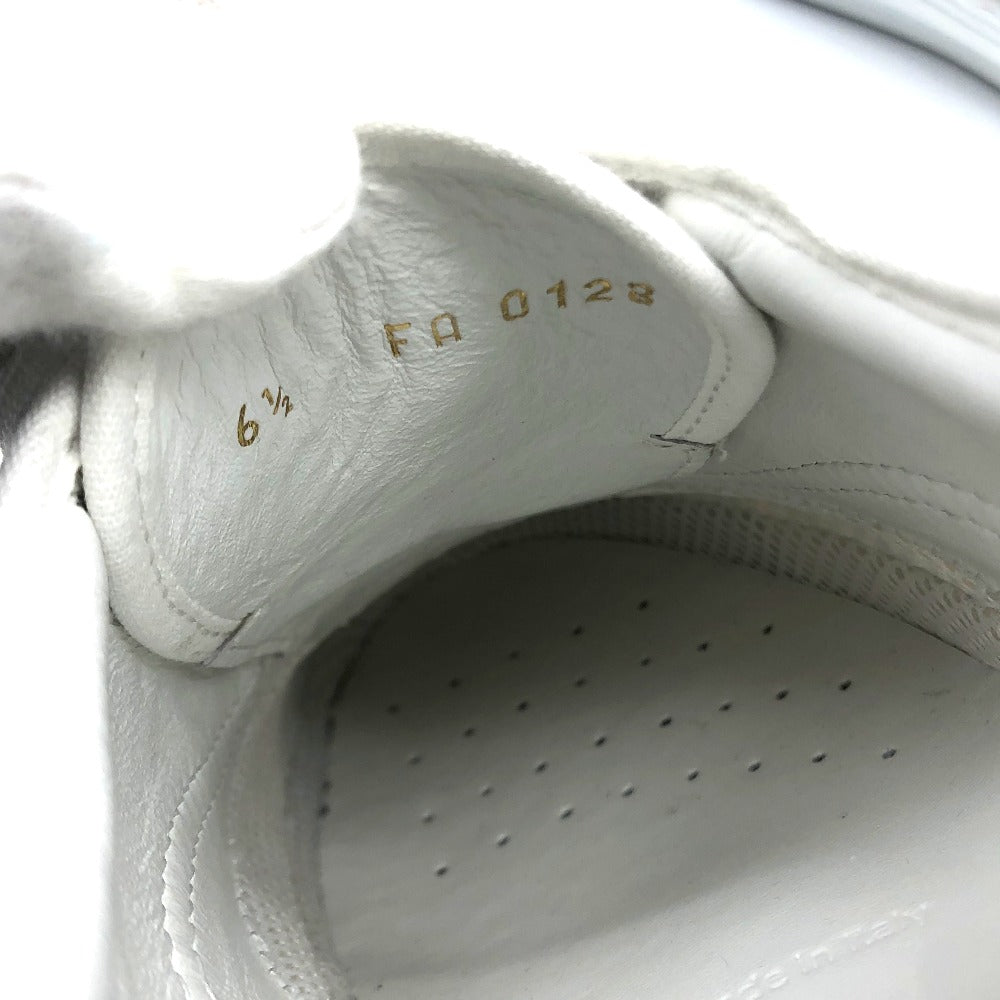 LOUIS VUITTON sneakers canvas White x navy All-over logo Trocadero sneakers mens 6.5 Used Authentic
