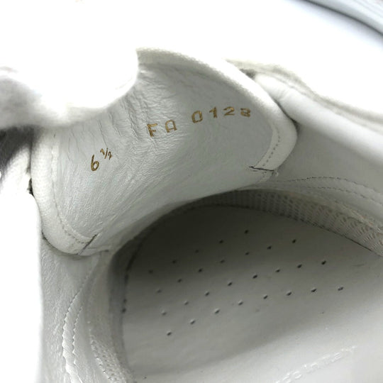 LOUIS VUITTON sneakers canvas White x navy All-over logo Trocadero sneakers mens 6.5 Used Authentic