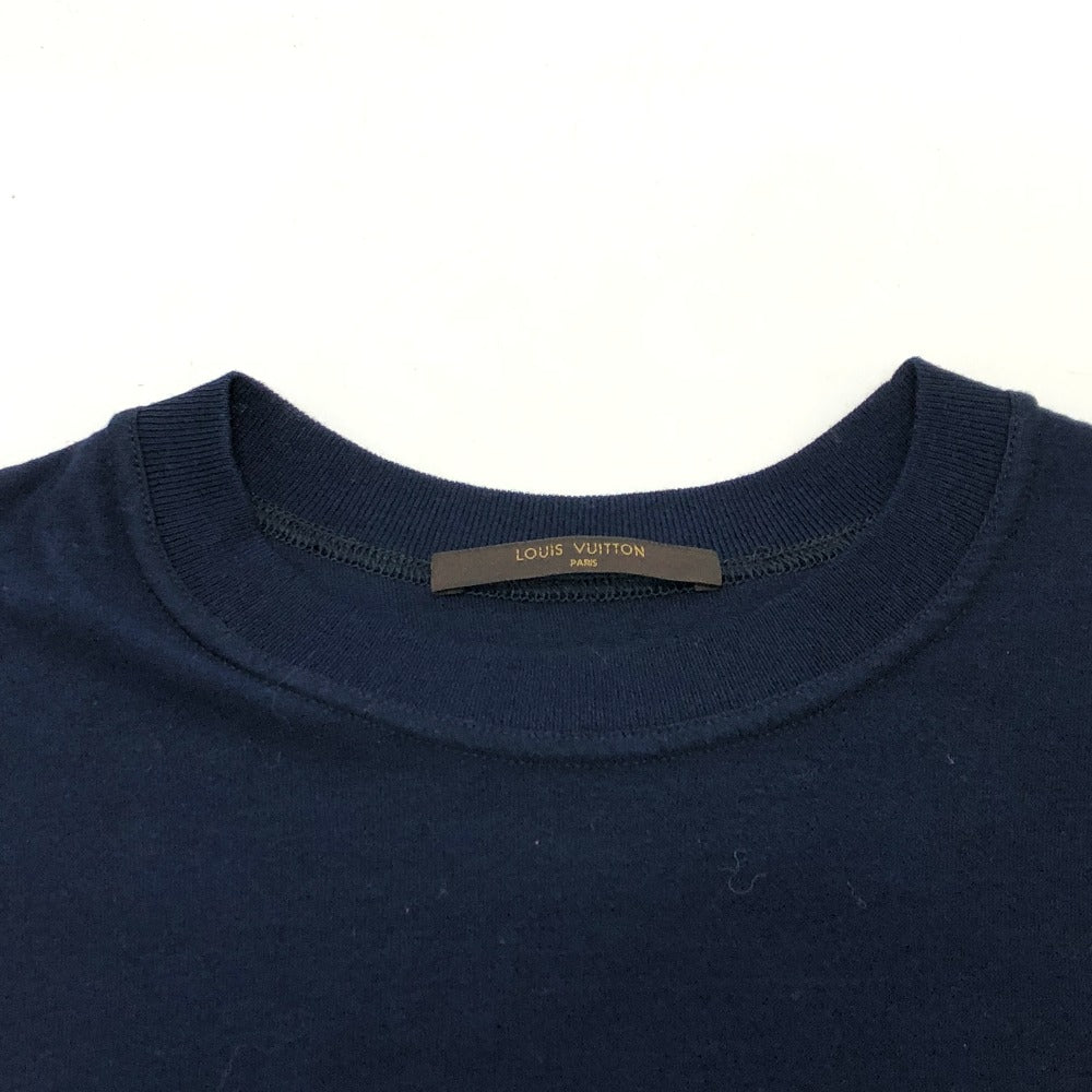 LOUIS VUITTON Short sleeve T-shirt cotton Navy Chapman tops mens S Used Authentic