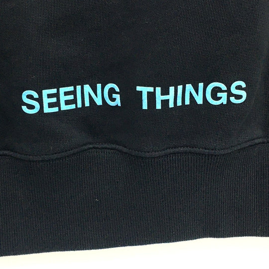 OFF-WHITE sweat OMBA003F17003016 cotton black Seeing Things CARAVAGGIO PAINTING Rosary mens M Used Authentic