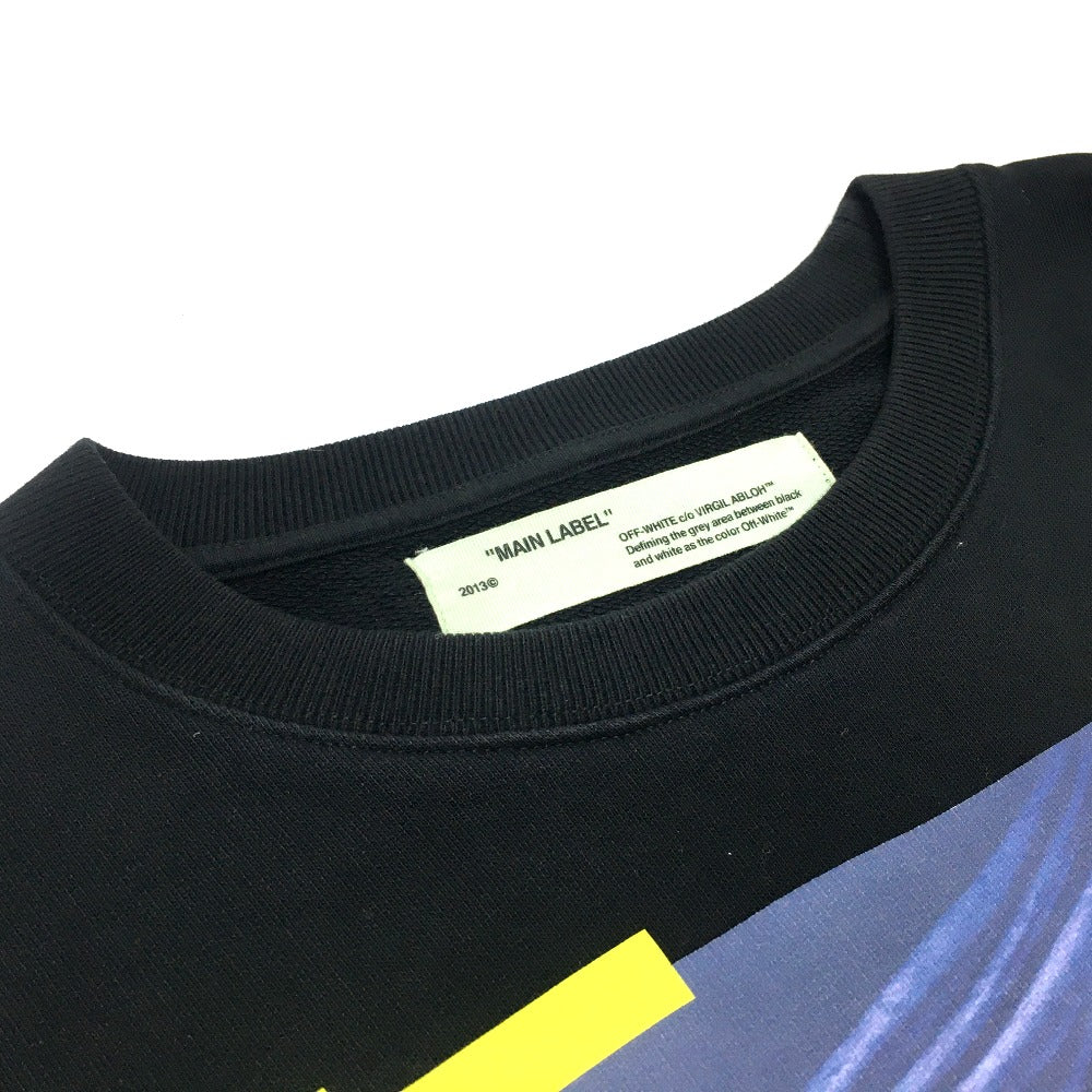 OFF-WHITE sweat OMBA003F17003016 cotton black Seeing Things CARAVAGGIO PAINTING Rosary mens M Used Authentic
