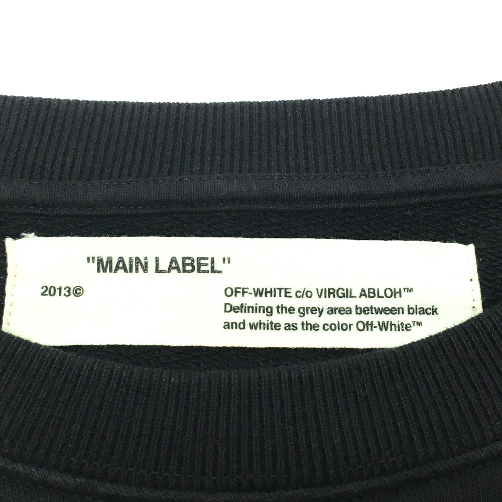 OFF-WHITE sweat OMBA003F17003016 cotton black Seeing Things CARAVAGGIO PAINTING Rosary mens M Used Authentic