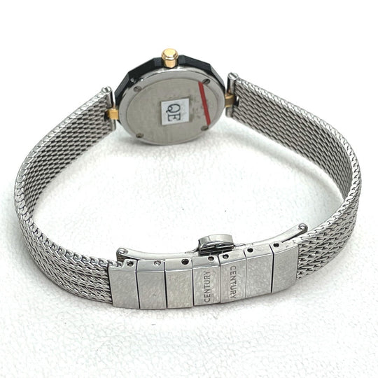CENTURY Watches 606.7.S.AB1.15.SM Stainless Steel black Plat im time white dial
