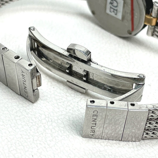 CENTURY Watches 606.7.S.AB1.15.SM Stainless Steel black Plat im time white dial