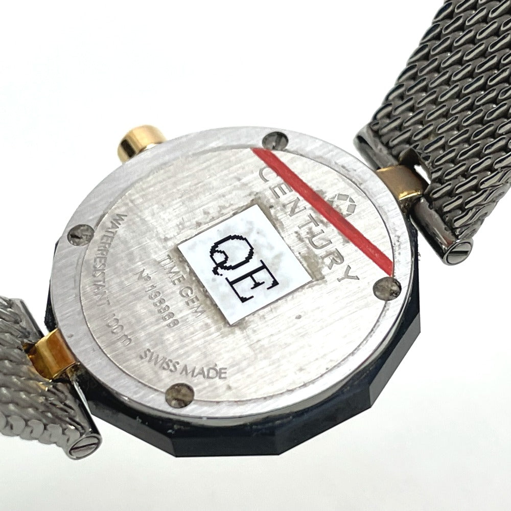 CENTURY Watches 606.7.S.AB1.15.SM Stainless Steel black Plat im time white dial
