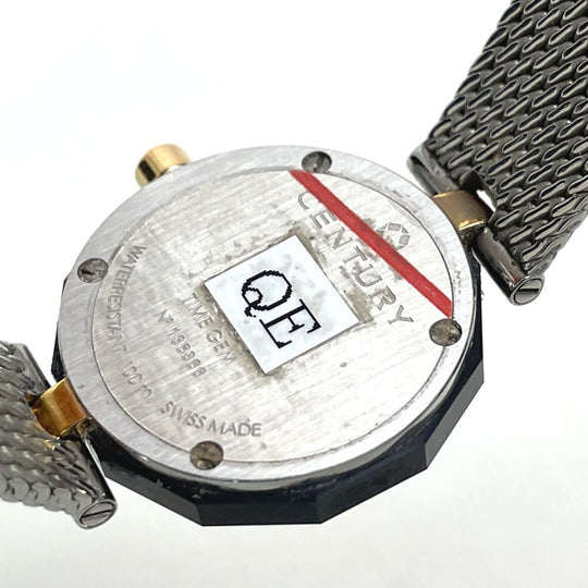 CENTURY Watches 606.7.S.AB1.15.SM Stainless Steel black Plat im time white dial
