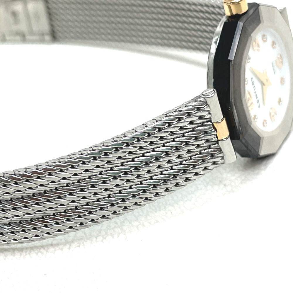 CENTURY Watches 606.7.S.AB1.15.SM Stainless Steel black Plat im time white dial
