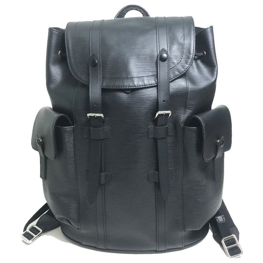 LOUIS VUITTON Backpack M50159 Epi Leather black Epi Christopher PM mens Used Authentic