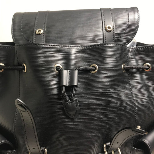 LOUIS VUITTON Backpack M50159 Epi Leather black Epi Christopher PM mens Used Authentic