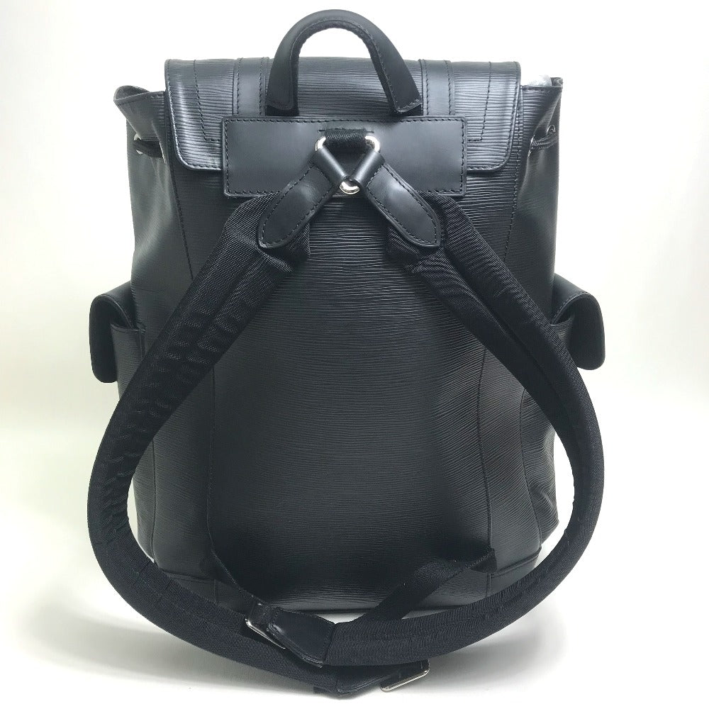 LOUIS VUITTON Backpack M50159 Epi Leather black Epi Christopher PM mens Used Authentic