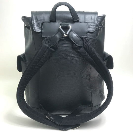 LOUIS VUITTON Backpack M50159 Epi Leather black Epi Christopher PM mens Used Authentic