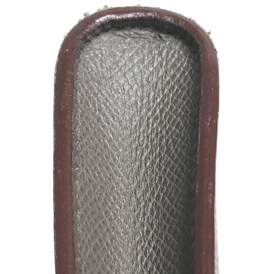 HERMES Clutch bag Epsom Gray type L-shaped fastener Zip computer