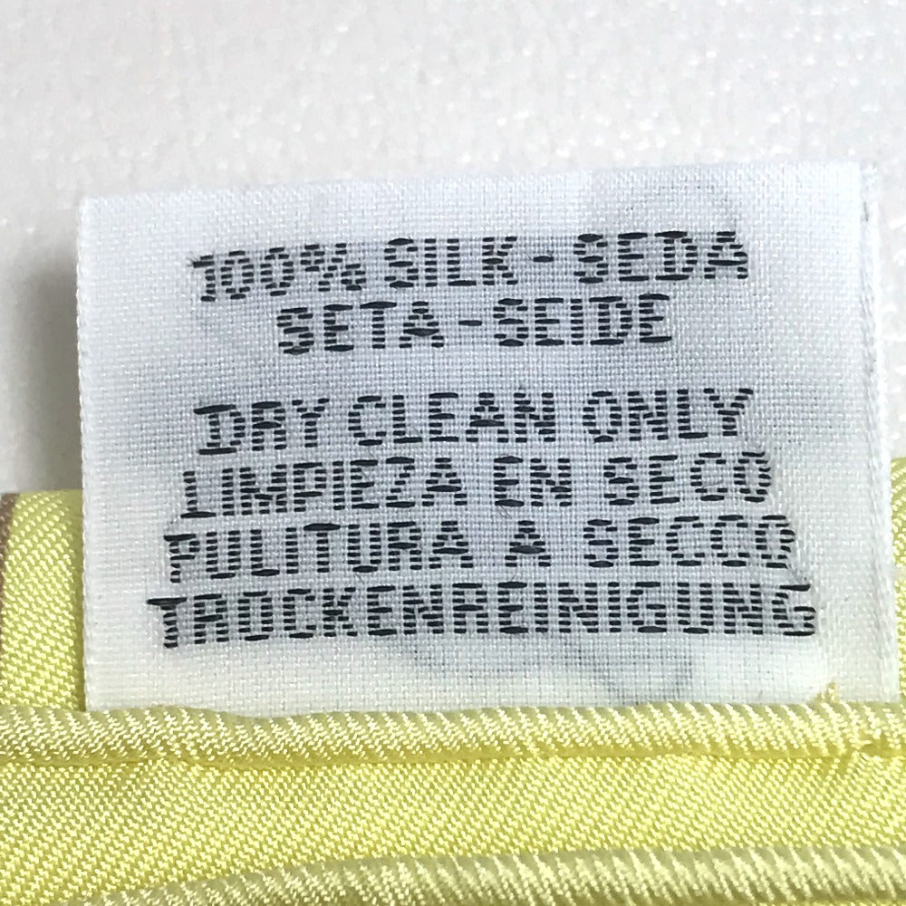 HERMES scarf silk Yellow type Carre90