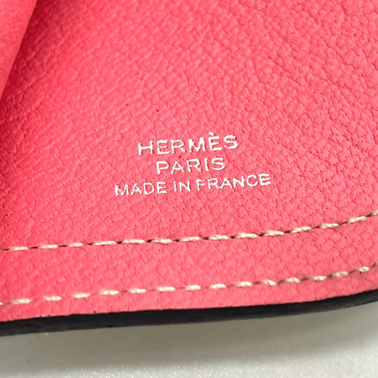 HERMES key ring Epsom yellow Horse Camille Women Used Authentic
