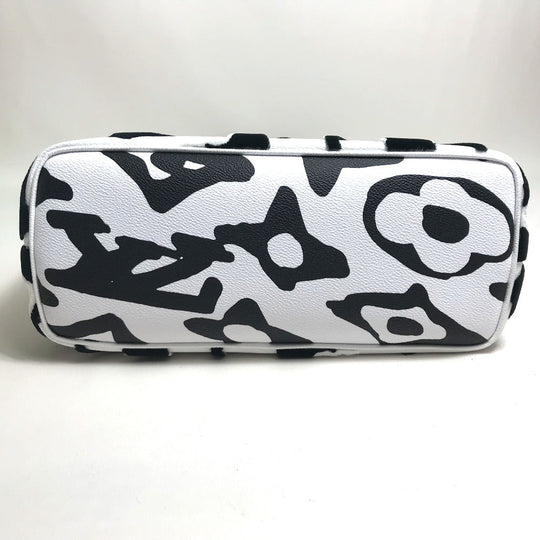 LOUIS VUITTON Tote Bag M45567 Coated canvas White / black Tufted monogram LVXUF Hippo unisex(Unisex) Used Authentic