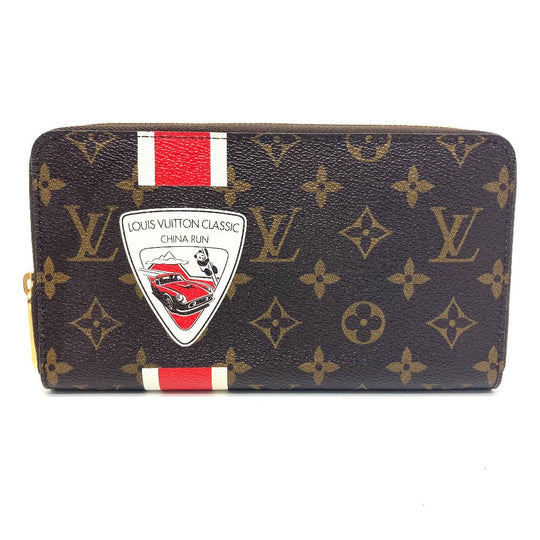 LOUIS VUITTON Long Wallet Purse M66553 Monogram canvas Brown Monogram China Run mens Used Authentic