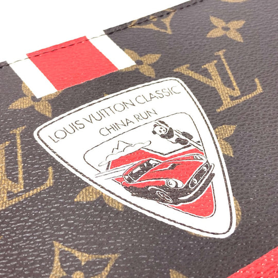 LOUIS VUITTON Long Wallet Purse M66553 Monogram canvas Brown Monogram China Run mens Used Authentic