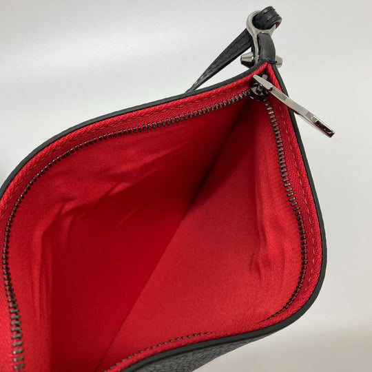 Christian Louboutin Tote Bag 1185119 CM53 leather Black x red Spike studs Kabata Small unisex(Unisex) Used Authentic