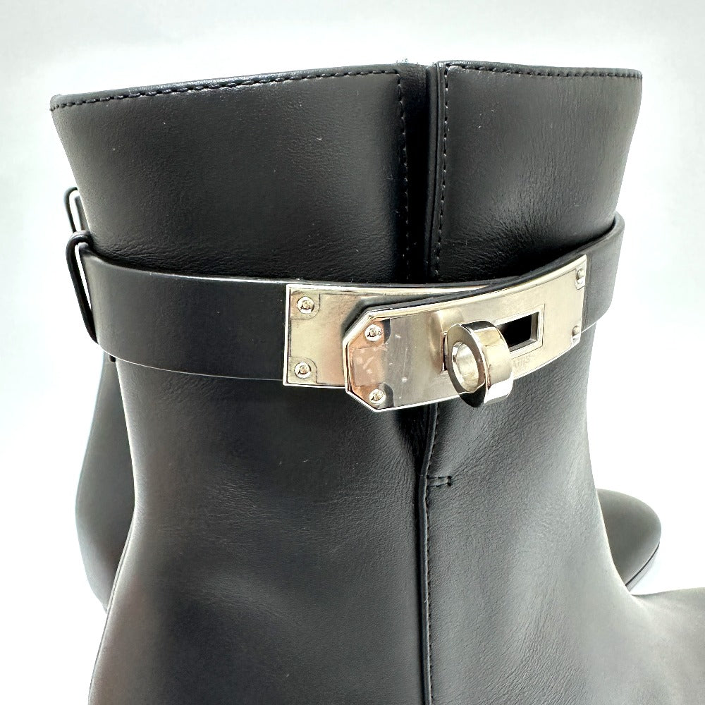 HERMES boots Calf leather black Kelly Saint Germain Women 36.5 Used Authentic