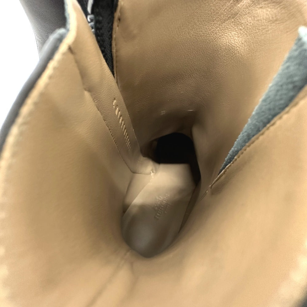HERMES boots Calf leather black Kelly Saint Germain Women 36.5 Used Authentic