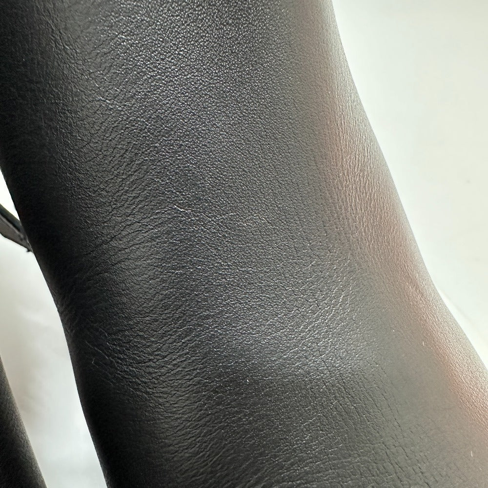 HERMES boots Calf leather black Kelly Saint Germain Women 36.5 Used Authentic