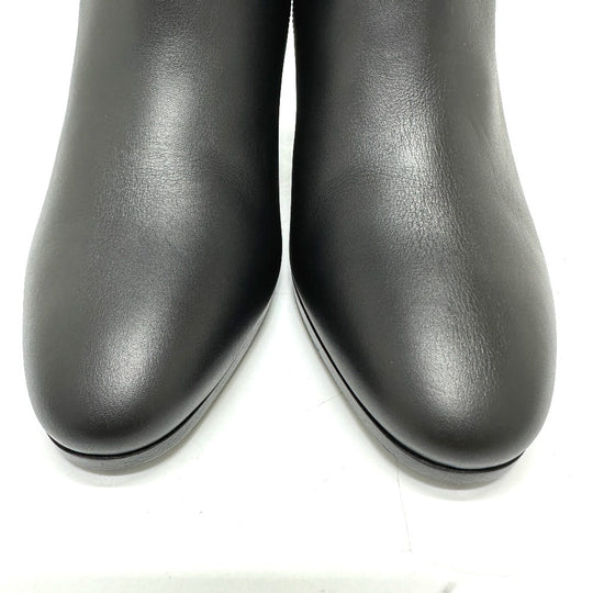 HERMES boots Calf leather black Kelly Saint Germain Women 36.5 Used Authentic