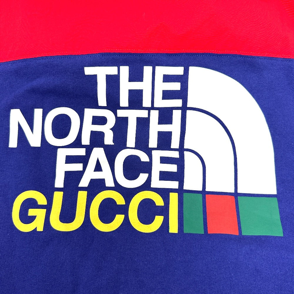 GUCCI Hoodie 671462 Cotton, Nylon Red / blue North Face Collaboration zip-up hoodie mens S Used Authentic