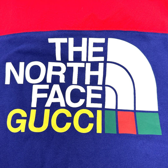 GUCCI Hoodie 671462 Cotton, Nylon Red / blue North Face Collaboration zip-up hoodie mens S Used Authentic