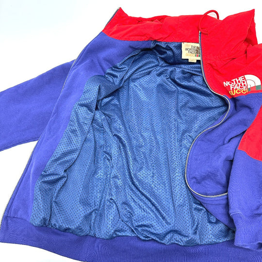GUCCI Hoodie 671462 Cotton, Nylon Red / blue North Face Collaboration zip-up hoodie mens S Used Authentic