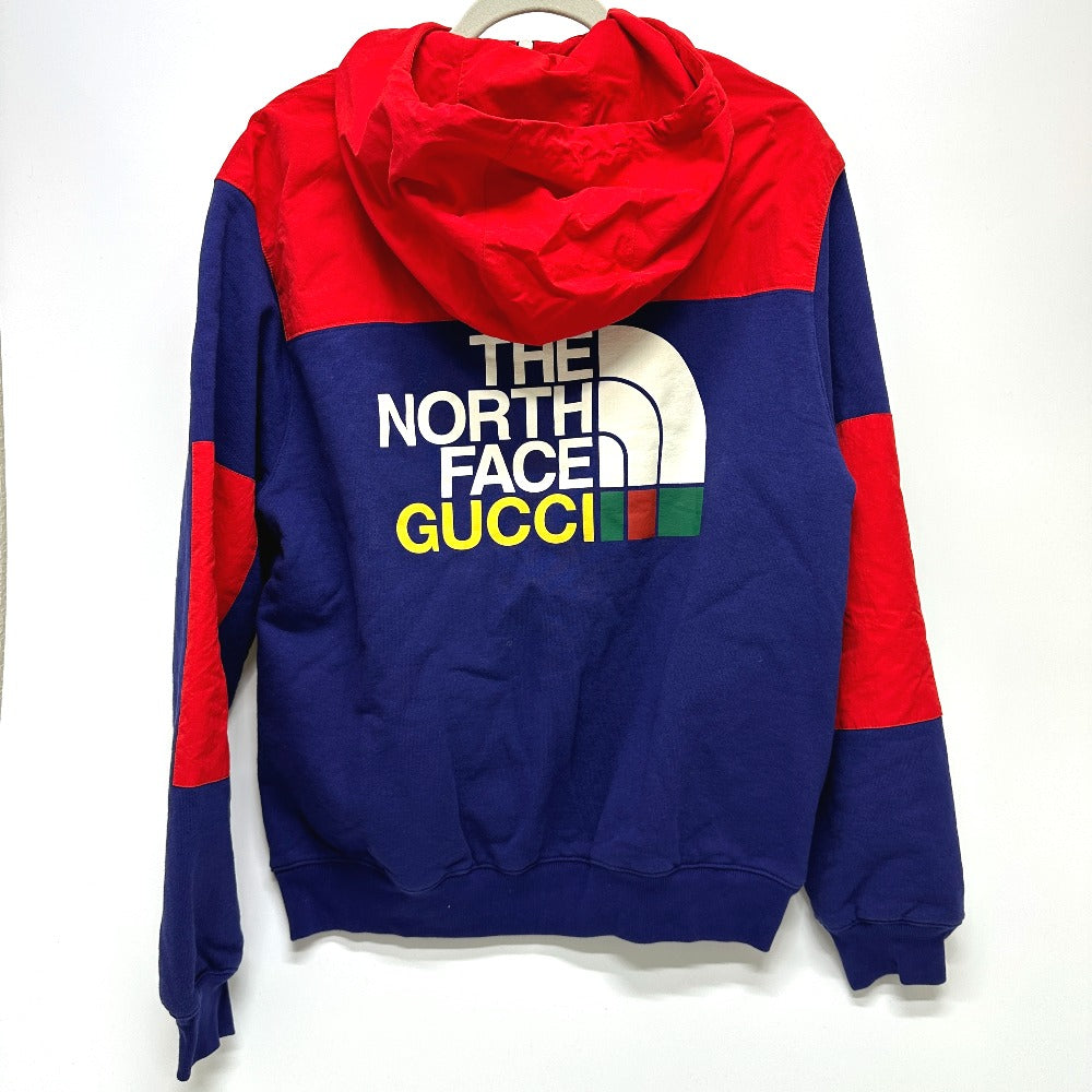 GUCCI Hoodie 671462 Cotton, Nylon Red / blue North Face Collaboration zip-up hoodie mens S Used Authentic