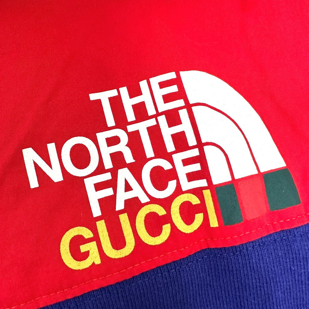 GUCCI Hoodie 671462 Cotton, Nylon Red / blue North Face Collaboration zip-up hoodie mens S Used Authentic