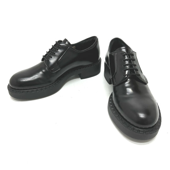PRADA loafers , Leather black Dress shoes Women 36.5 Used Authentic
