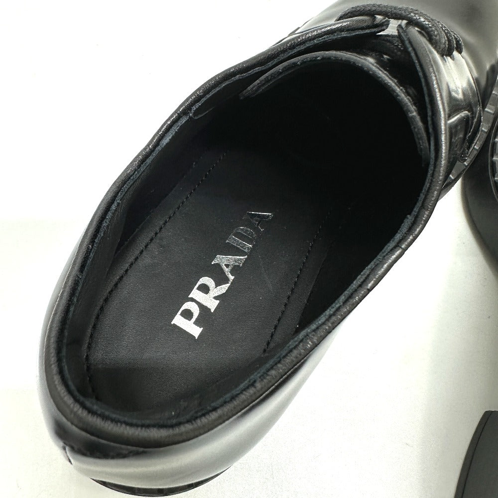 PRADA loafers , Leather black Dress shoes Women 36.5 Used Authentic