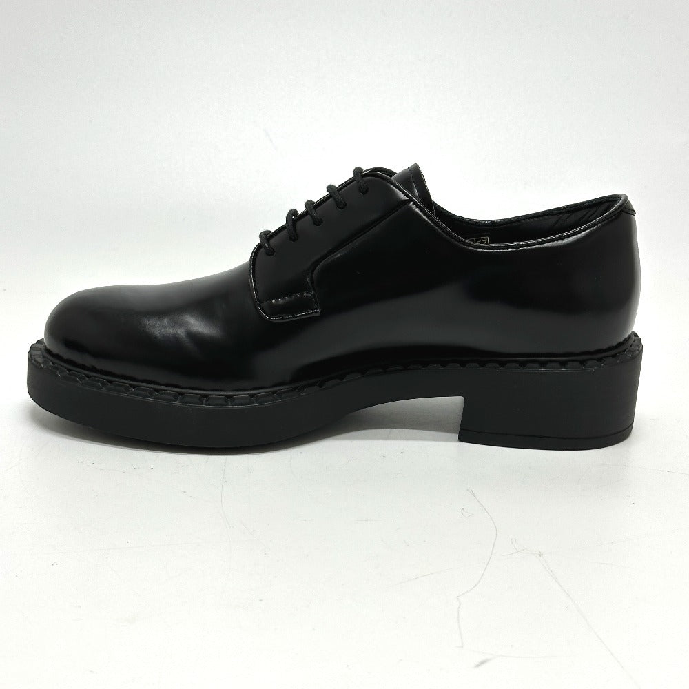 PRADA loafers , Leather black Dress shoes Women 36.5 Used Authentic