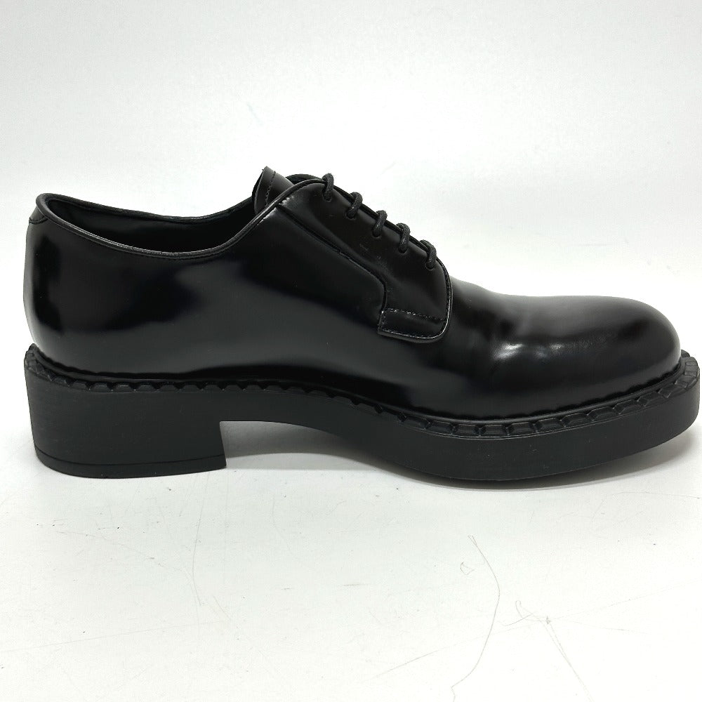 PRADA loafers , Leather black Dress shoes Women 36.5 Used Authentic