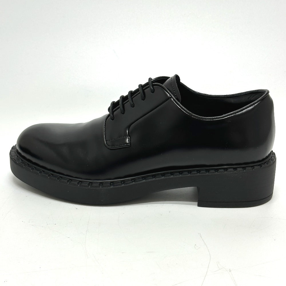 PRADA loafers , Leather black Dress shoes Women 36.5 Used Authentic