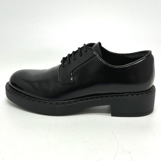 PRADA loafers , Leather black Dress shoes Women 36.5 Used Authentic