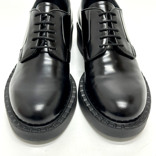 PRADA loafers , Leather black Dress shoes Women 36.5 Used Authentic