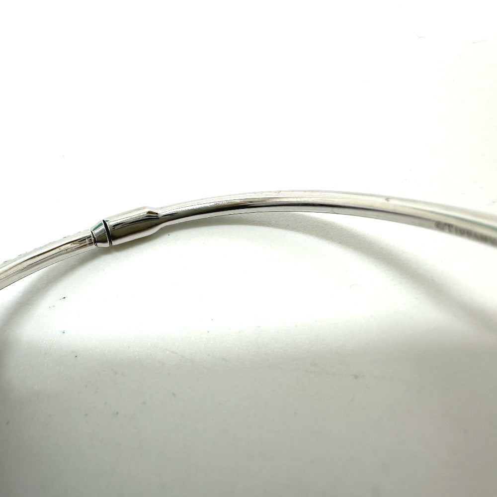 TIFFANY&Co. Bangle K18WG White gold metrohinge diamond Women Used Authentic