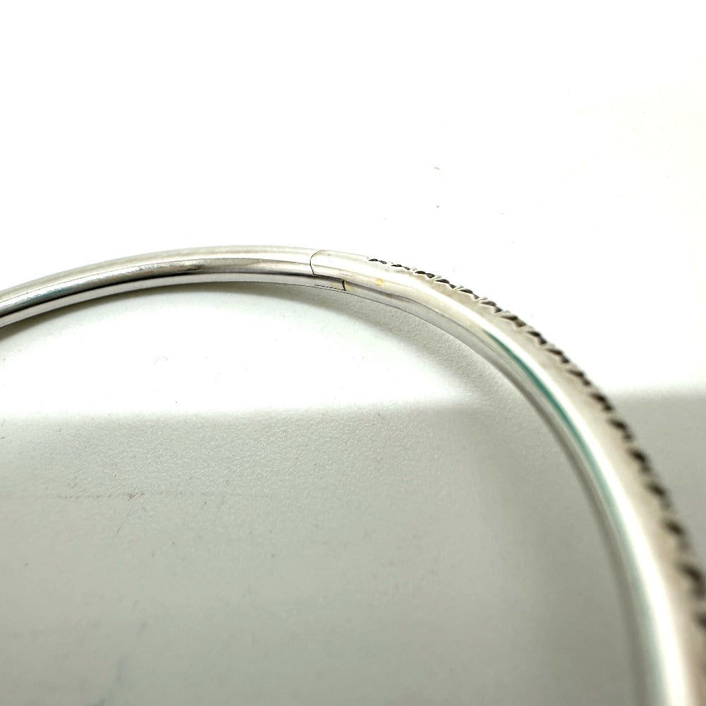 TIFFANY&Co. Bangle K18WG White gold metrohinge diamond Women Used Authentic