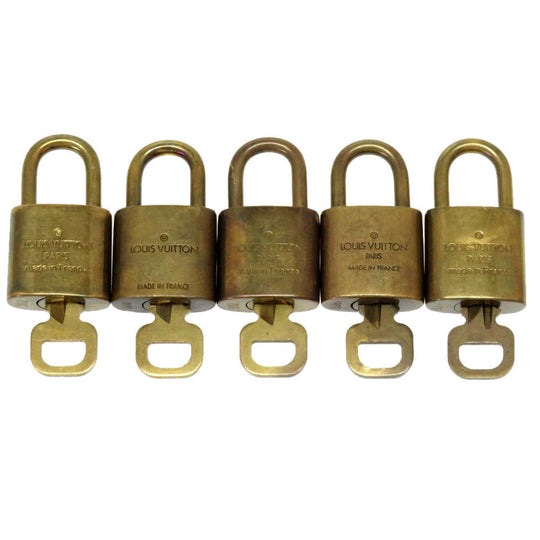 LOUIS VUITTON Cadena metal gold 5-piece set B rank cadena padlock padlock(Unisex) Used Authentic